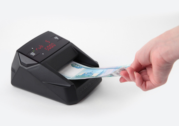 Детектор банкнот автомат MONIRON DEC MULTI BLACK (RUB,USD,EUR)