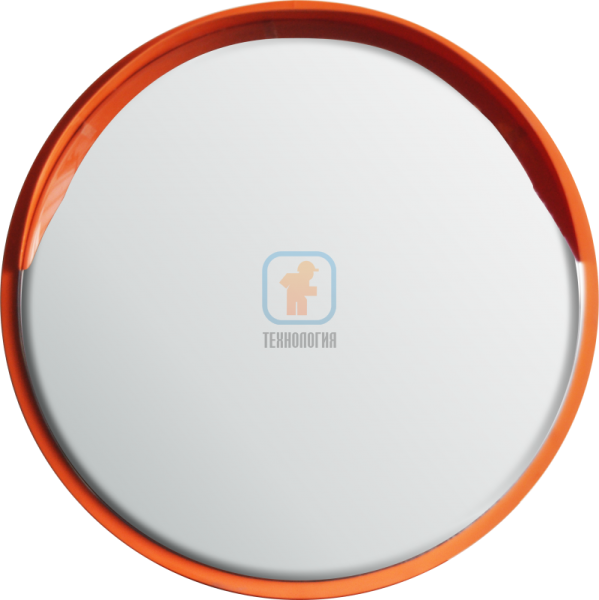 Зеркало сферическое круглое с козырьком из нержавеющей стали